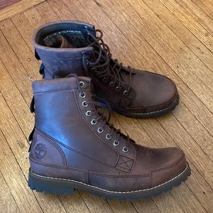 Timberland ReBotl Nature Needs Heroes Men Brown Lace Up Boots - size 6W